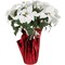 Northlight Artificial Christmas Poinsettia Flowers with Wrapped Base - 22" - White